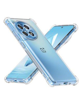Solimo Silicone Oneplus 12R 5G Back Cover | Slim Soft Back Case for Oneplus 12R 5G (Transparent)