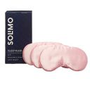 Solimo Sleep Mask, Ultra Smooth, Adjustable Strap, Total Blockout (Pink, Pack Of 3)...