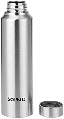 Amazon Brand - Solimo Slim Stainless Steel Water Bottle, 1 L (Pack of 1)