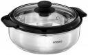 Solimo Stainless Steel Casserole (Silver, 1500ml)...