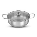 Solimo Stainless Steel Induction Bottom Kadhai with Glass Lid 22 Cm...
