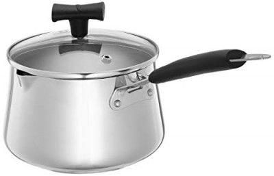 Solimo Stainless Steel Tea Pan with Glass Lid | 1.5 L