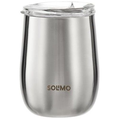 Solimo Stainless Steel Tumbler -300ml Coffee Mug (Silver Steel Finish)
