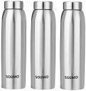 Solimo Stainless Steel Water Bottle, Set Of 3, 1 liters Each, 1000 milliliters...