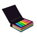 Solimo Sticky Notes Pad, Pocket-Size, Wirobound (2 x 3 Notes and Flags, 5 Colours)...