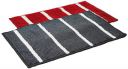 Solimo Super Soft Microfiber Anti-Skid Rectangular Bath Mat (Pack of 2, Red & Grey)...