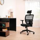 Amazon Brand - Solimo Trance High Back Mesh Contemporary Office Chair (Black)...