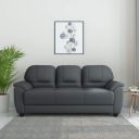Amazon Brand - Solimo Tulip Leatherette 3 Seater Sofa (Grey)...
