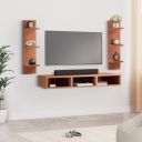 Amazon Brand - Solimo TV Unit for Living Room with Wall Mount Set Top Box Stand & Wall Display Rack Upto 42''...