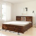 Amazon Brand - Solimo Verba King Size Solid Sheesham Wood Bed Box Storage...