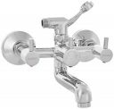 Amazon Brand - Solimo Wall Mixer Telephonic, Wall-Mounted, Brass with Chrome Finish...