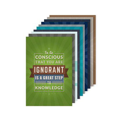 Amazon Brand - Solimo Wall Posters with Adhesive Tape, Set of 10 Motivational Posters