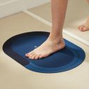 Solimo Water Absorbent Non-Slip Bathmat | Bathroom Mat | Anti-Skid, Lightweight | Super Absorbent | 38 cms X 58 cms (Blue)...