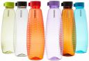 Solimo Water Bottle - 1 Ltr, Multicolor | Break Proof | Freezer Safe | BPA Free | Leak Proof (Set of 6, Beta)...
