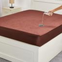 Amazon Brand - Solimo Water Resistant Cotton Mattress Protector, King Bed Size (78x72 inch), Coffee...