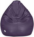 Solimo XXL Faux Leather Bean Bag Cover Without Beans (Purple)...