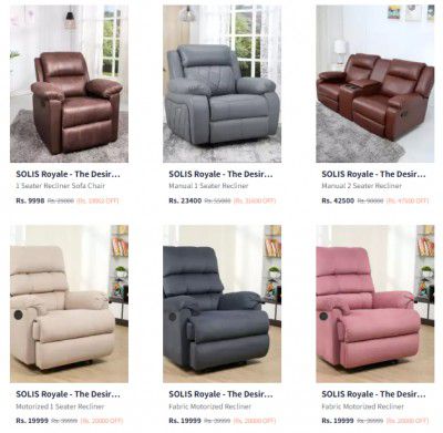 Solis Royale The Desired Comfort Recliner Starts At Rs.9999