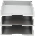 Solo TR- 113 Paper and File Tray (3 Pcs.) XL - Grey...
