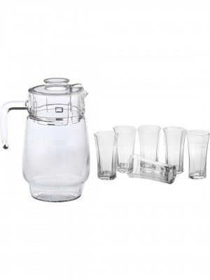 Somil 1 Jug 6 Glasses Set, Jug Capacity 1750 Ml, Glass Capacity 200 Ml
