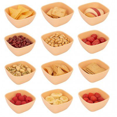 Somil Beautiful Clear Glass Bowl, Ideal | 200 Ml Pack of 12