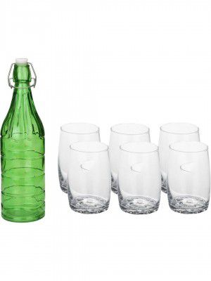 Somil Exquisite 7 -Piece Beverage Glass Serving Set/Lemon Set