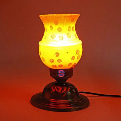 Somil Hand Decorated Colourful Table/ Desk Lamp Light for Decoration, Compatible with 5 to 60 Watt LED