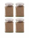 SOMIL Set Of 4 Cylinder Glass Jar Container...
