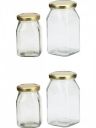 Somil Versatile Transparent Glass Jar – Pack Of 4, 200 Ml Capacity, Perfect For Organizing Your Kitchen And Home, Size: 5.5 X 5.5 X 9.5 Cm, Food Grade...
