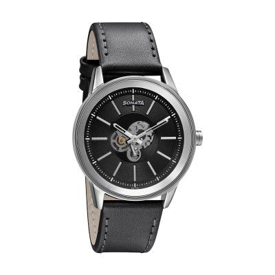 Sonata Analog Black Dial Mens Watch-7133SL03