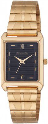 Sonata Analog Black Dial Mens Watch - NF7007YM14