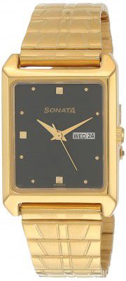 Sonata Analog Black Dial Mens Watch-NL7007YM04/NP7007YM04