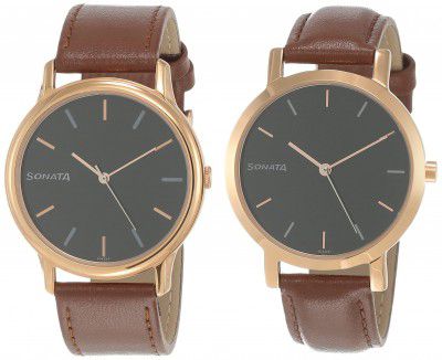 Sonata Analog Black Dial Mens Watch-71288164WL01/NP71288164WL01