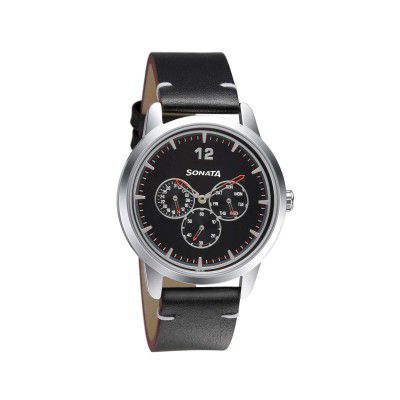Sonata Analog Black Dial Mens Watch-7139SL01/NP7139SL01
