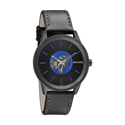 Sonata Analog Blue Dial Mens Watch-7133NL03