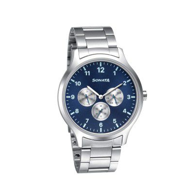 Sonata Analog Blue Dial Mens Watch-7140SM02/NP7140SM02