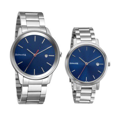 Sonata Analog Blue Dial Mens Watch-71338164SM01/NP71338164SM01
