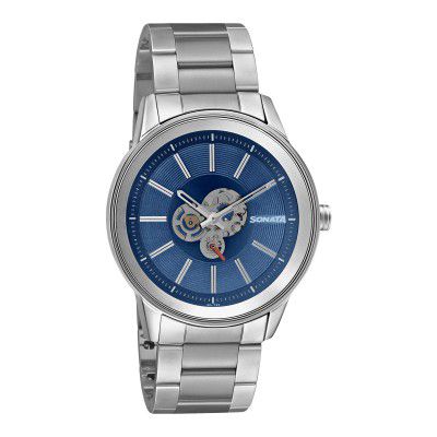 Sonata Analog Blue Dial Mens Watch-7133SM02