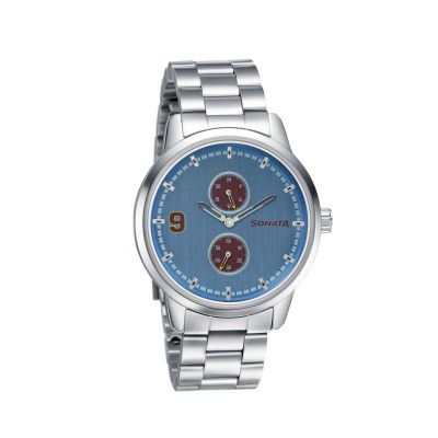 Sonata Analog Blue Dial Mens Watch-7139SM03/NP7139SM03