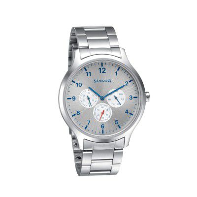 Sonata Analog Silver Dial Mens Watch-7140SM01/NP7140SM01