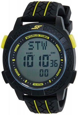 Sonata Digital Black Dial Mens Watch-NL77058PP01