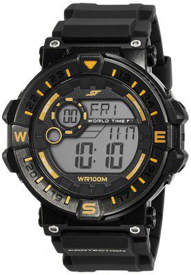 Sonata Digital Black Dial Mens Watch-NL77061PP02/NM77061PP02