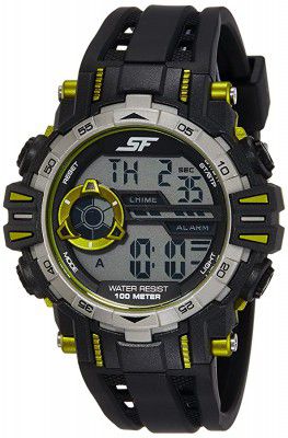 Sonata Digital Black Dial Mens Watch-NL77069PP02