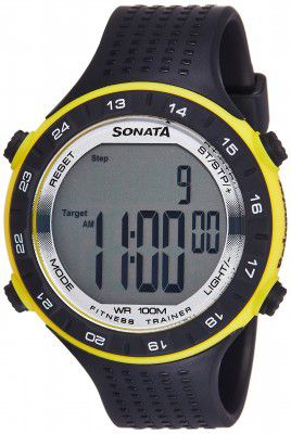 Sonata Digital Grey Dial Mens Watch-NL77040PP04