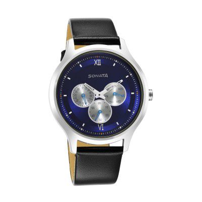 Sonata Force Analog Blue Dial Mens Watch-7140SL03