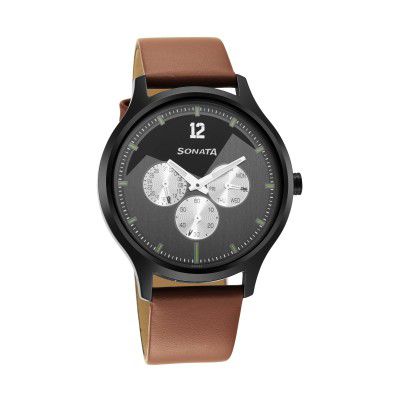 Sonata Force Analog Gray Dial Mens Watch-7140NL02