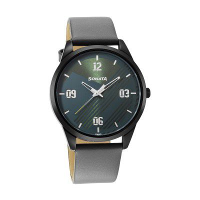 Sonata Force Analog Green Dial Mens Watch-7146NL03