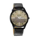 Sonata Force Quartz Analog with Day and Date Off White Dial Leather Strap Watch for Men-NR7146NL02...