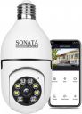 SONATA GOLD Series 1080p HD Bulb Light Wireless IP Camera,Fish Eye 360 Degree Panoramic Mini Lamp IR CCTV Home Security Camera (Cloud Camera) White...