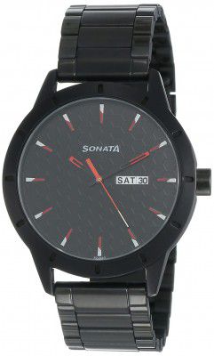 Sonata Nxt Analog Black Dial Mens Watch-NN7137AM02/NP7137AM02