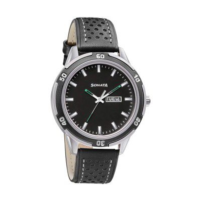 Sonata Nxt Analog Black Dial Mens Watch-NN7138KL03/NP7138KL03
